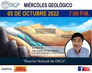 Miércoles Geológico, 05 de octubre de 2022 7:00 PM | Reactor Natural de OKLO.