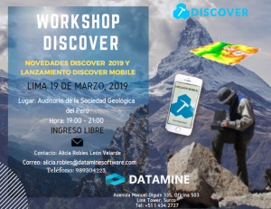 19 MARZO | Workshop Discover 2019