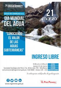 21 MARZO | ‎Ciclo de Charlas por el “Día Mundial del Agua”