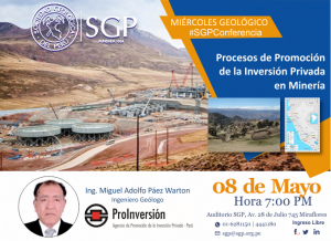 08 MAYO | Procesos de Promoción de la Inversión Privada en Minería