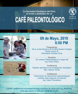 09 MAYO | Café Paleontológico