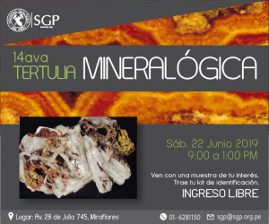 22 JUNIO | 14ava TERTULIA MINERALÓGICA