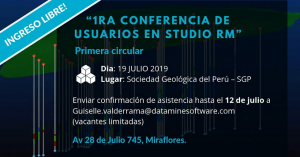 19 JULIO | 1ra Conferencia de usuarios en studio RM