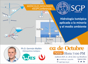 02 Octubre | HIDROLOGÍA ISOTÓPICA APLICADA A LA MINERÍA