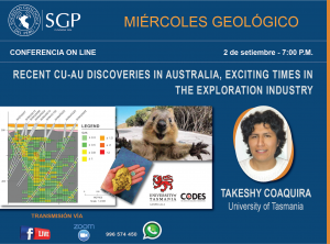 2 SETIEMBRE  – 7:00 pm | RECENT CU-AU DISCOVERIES IN AUSTRALIA, EXCITING TIMES IN THE EXPLORATION INDUSTRY