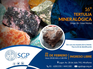 01 FEBRERO | 16º Tertulia Mineralógica