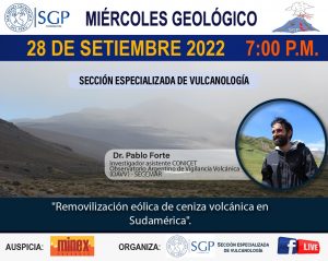 Miércoles Geológico, 28 de setiembre de 2022 7:00 PM | Removilización eólica de ceniza volcánica en Sudamérica..