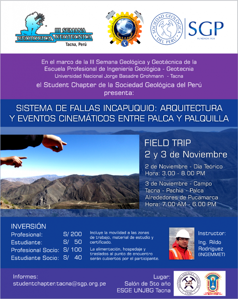 Field Trip SEE Tacna (2-3 Nov)
