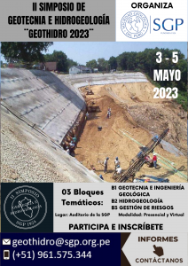 SOCIEDAD GEOLÓGICA DEL PERÚ & GEOTHIDRO 2023